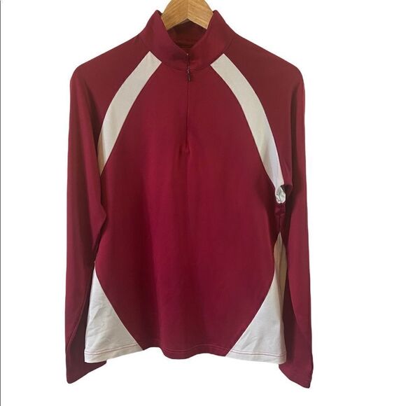 adidas Tops - ADIDAS Climawarm Lightweight Long Sleeve Colour Blocked Half Zip Pullover L